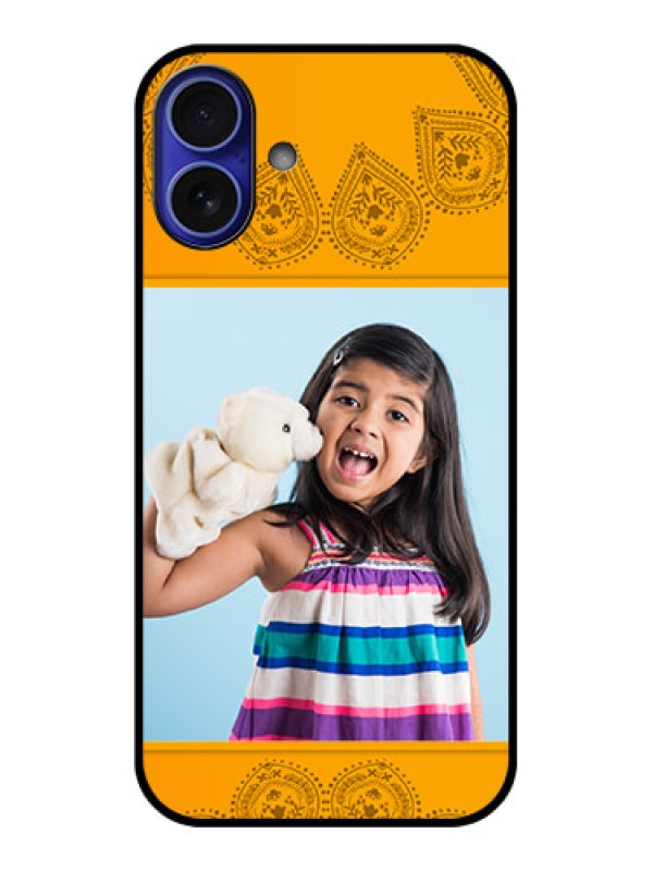 Custom iPhone 16 Plus Custom Metal Phone Case - Photo Wedding Design