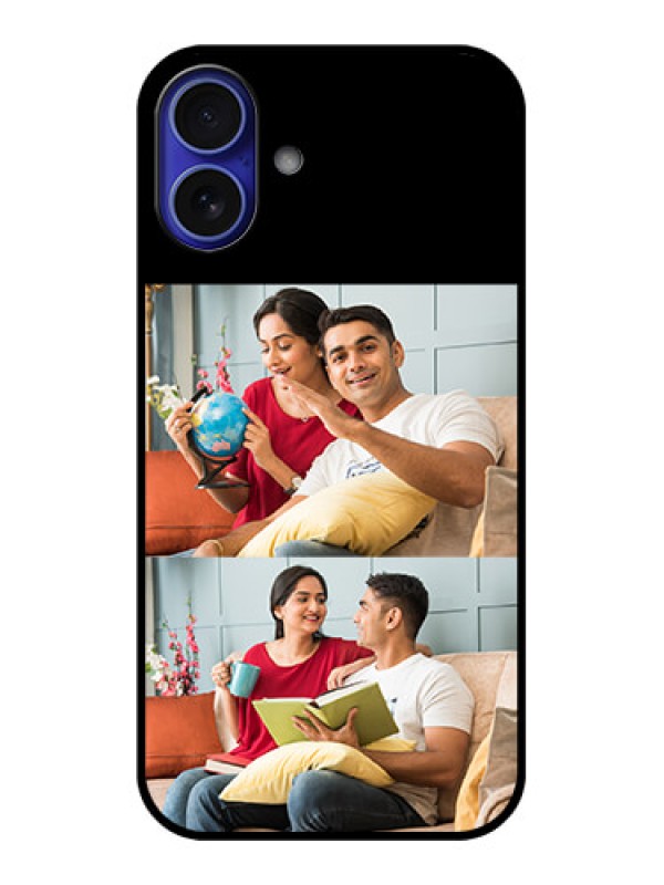 Custom iPhone 16 Plus Custom Metal Phone Case - 2 Images Design