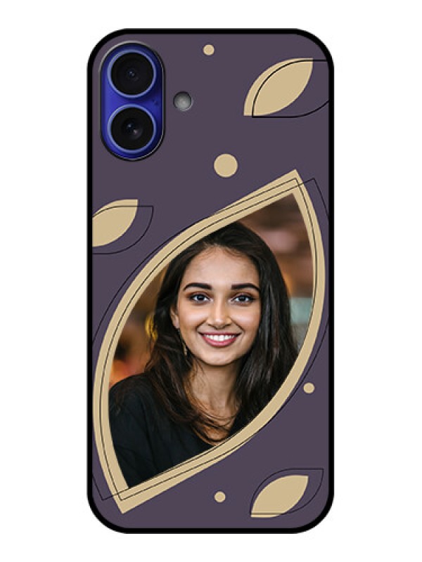 Custom iPhone 16 Plus Custom Metal Phone Case - Falling Leaf Design