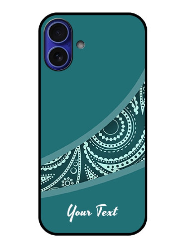 Custom iPhone 16 Plus Custom Metal Phone Case - Semi Visible Floral Design