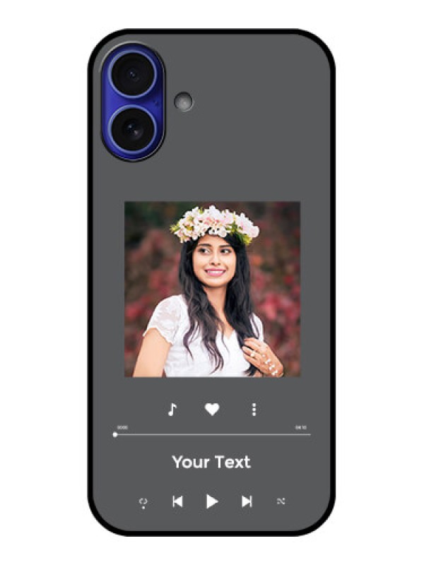 Custom iPhone 16 Plus Custom Metal Phone Case - Play The Music Design