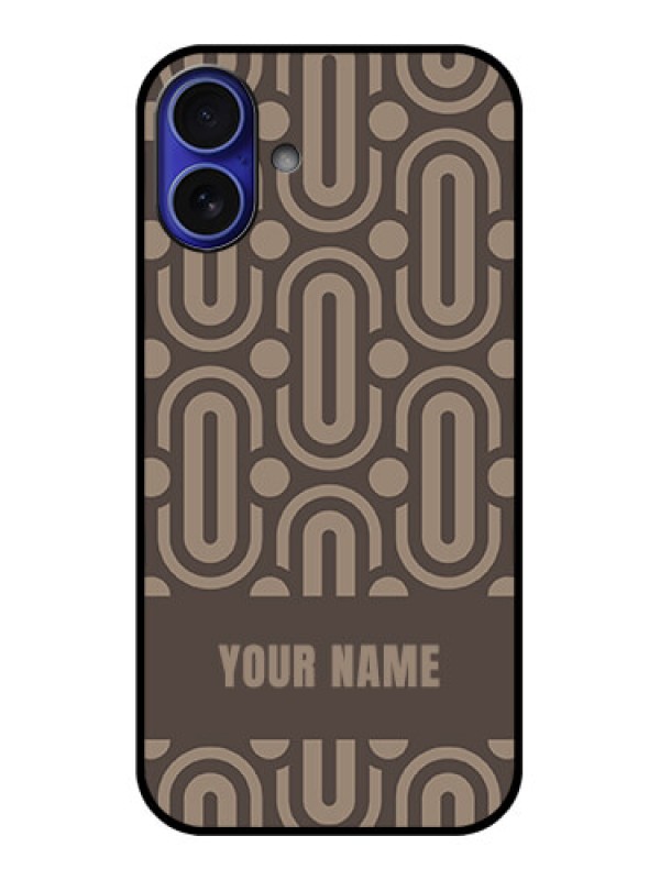 Custom iPhone 16 Plus Custom Metal Phone Case - Captivating Zero Pattern Design