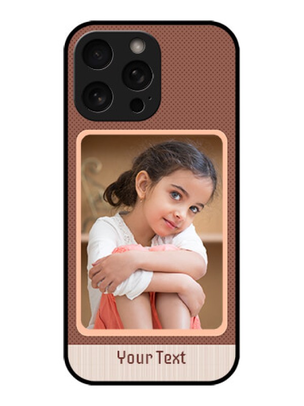 Custom iPhone 16 Pro Custom Metal Phone Case - Simple Pic Upload Design