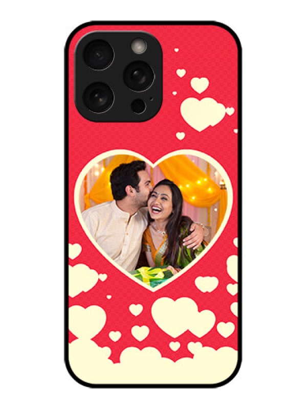 Custom iPhone 16 Pro Custom Metal Phone Case - Love Symbols Phone Cover Design