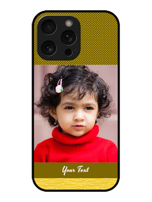 Custom iPhone 16 Pro Custom Metal Phone Case - Simple Green Color Design