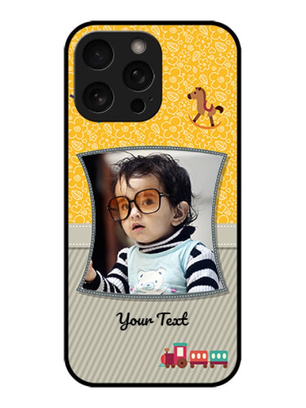 Custom iPhone 16 Pro Custom Metal Phone Case - Baby Picture Upload Design