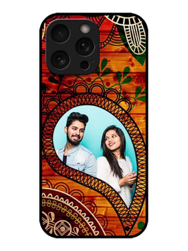 Custom iPhone 16 Pro Custom Metal Phone Case - Abstract Colorful Design