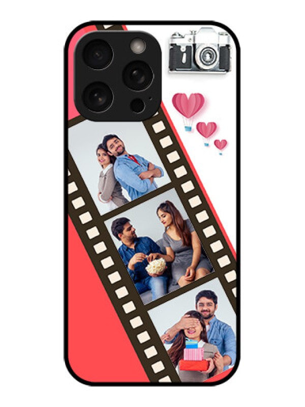 Custom iPhone 16 Pro Custom Metal Phone Case - 3 Image Holder With Film Reel
