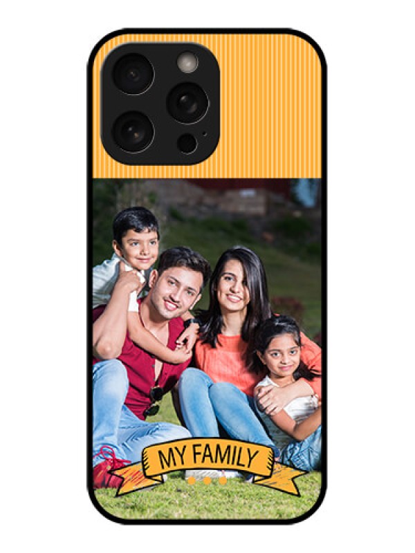 Custom iPhone 16 Pro Custom Metal Phone Case - My Family Design
