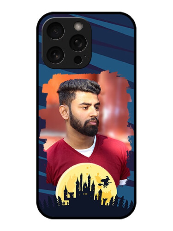 Custom iPhone 16 Pro Custom Metal Phone Case - Halloween Witch Design