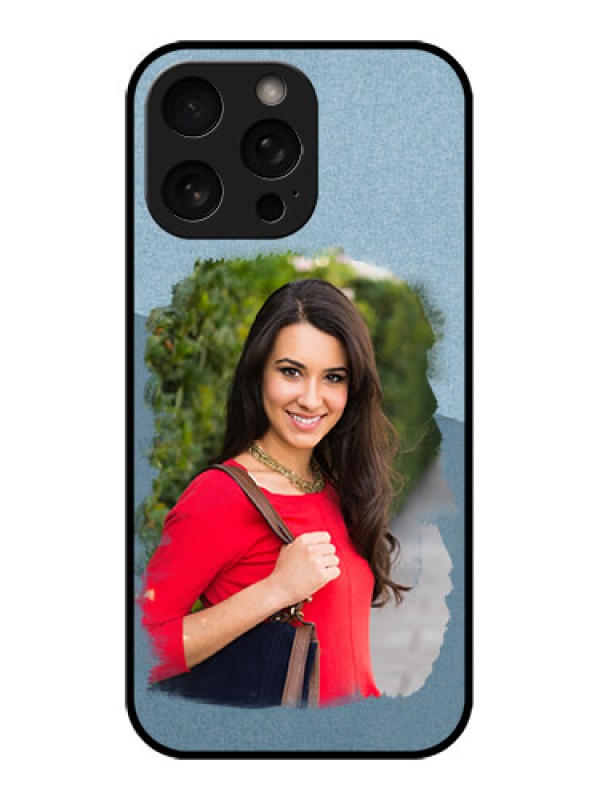 Custom iPhone 16 Pro Custom Metal Phone Case - Grunge Line Art Design