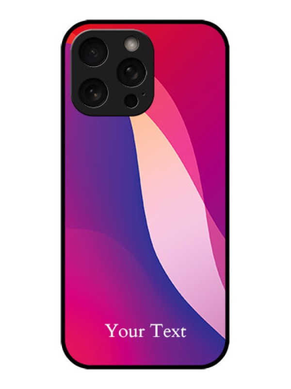 Custom iPhone 16 Pro Custom Metal Phone Case - Digital Abstract Overlap Design