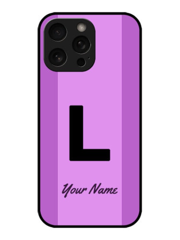 Custom iPhone 16 Pro Custom Metal Phone Case - Tricolor Custom Text Design