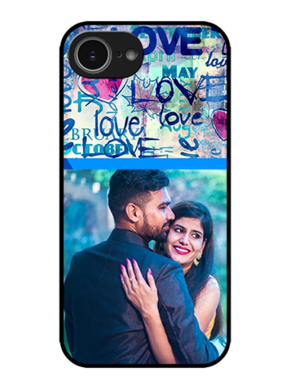 Custom Apple iPhone 16e Custom Metal Phone Case - Colorful Love Design