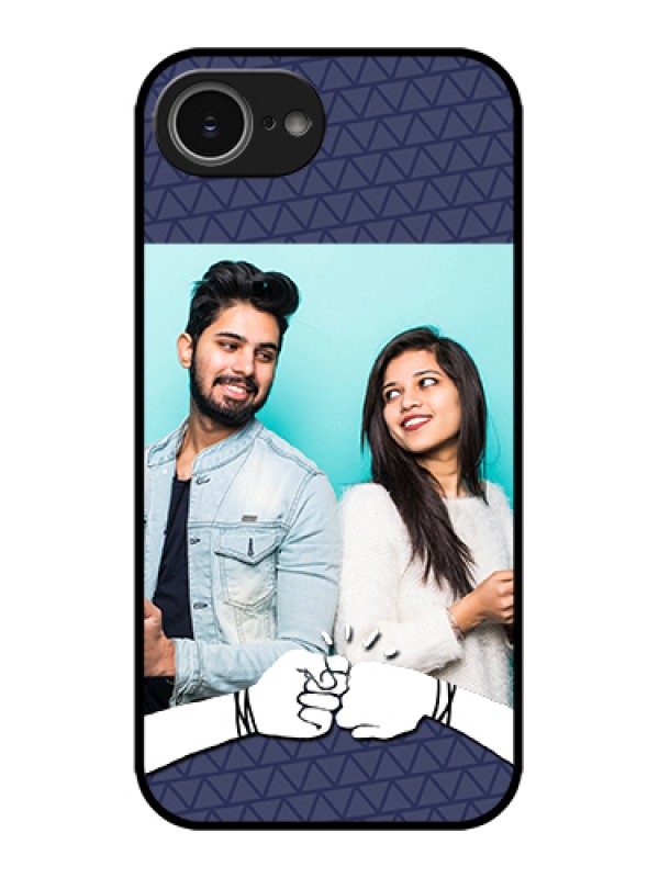 Custom Apple iPhone 16e Custom Metal Phone Case - With Best Friends Design