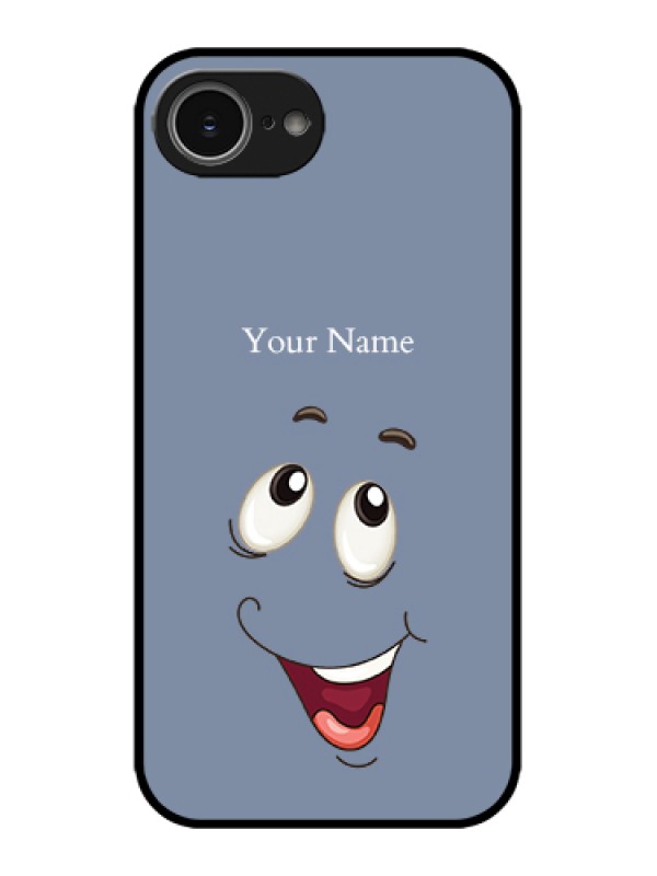 Custom Apple iPhone 16e Custom Metal Phone Case - Laughing Cartoon Face Design