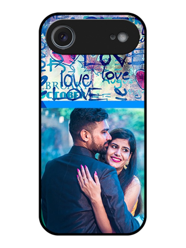 Custom Apple iPhone 17 Air Custom Metal Phone Case - Colorful Love Design