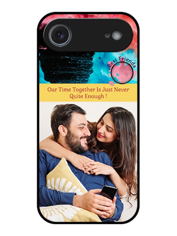 Custom Apple iPhone 17 Air Custom Metal Phone Case - Quote With Acrylic Painting Design