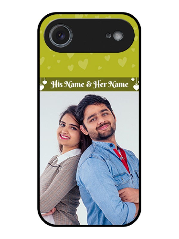 Custom Apple iPhone 17 Air Custom Metal Phone Case - You & Me Heart Design