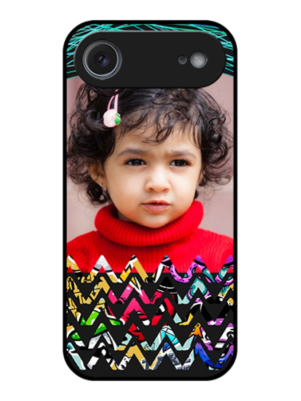 Custom Apple iPhone 17 Air Custom Metal Phone Case - Neon Abstract Design