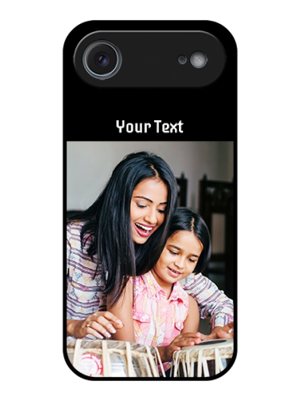 Custom Apple iPhone 17 Air Custom Metal Phone Case - Photo With Name Design