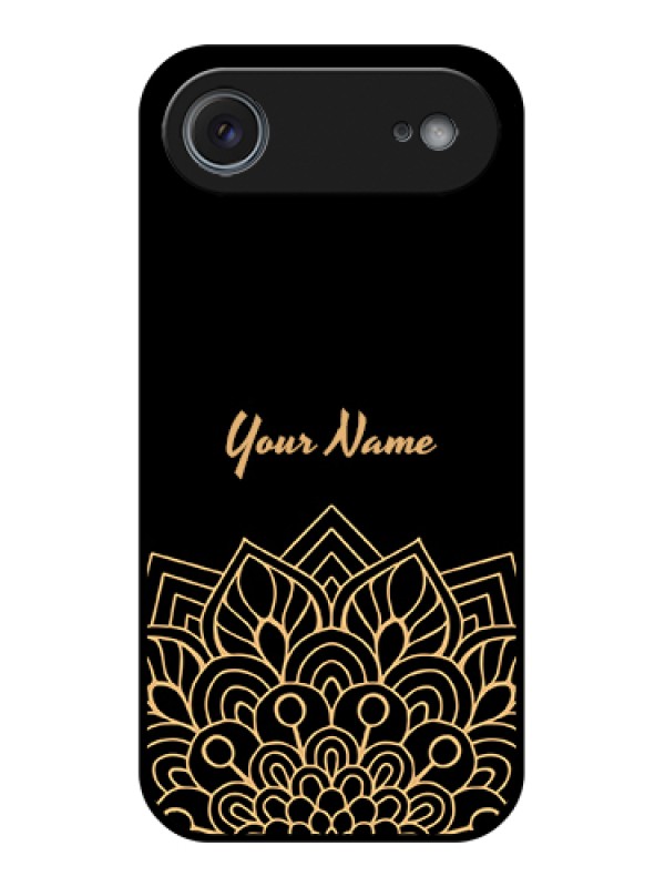 Custom Apple iPhone 17 Air Custom Metal Phone Case - Golden Mandala Design