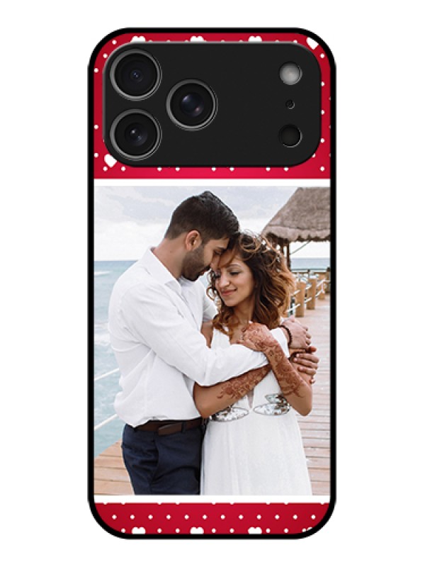 Custom Apple iPhone 17 Pro Max Custom Metal Phone Case - Hearts Mobile Case Design