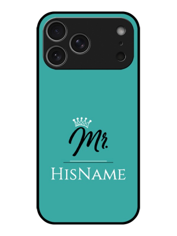 Custom Apple iPhone 17 Pro Max Custom Metal Phone Case - Mr With Name Design