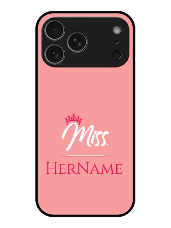 Custom Apple iPhone 17 Pro Max Custom Metal Phone Case - Mrs With Name Design