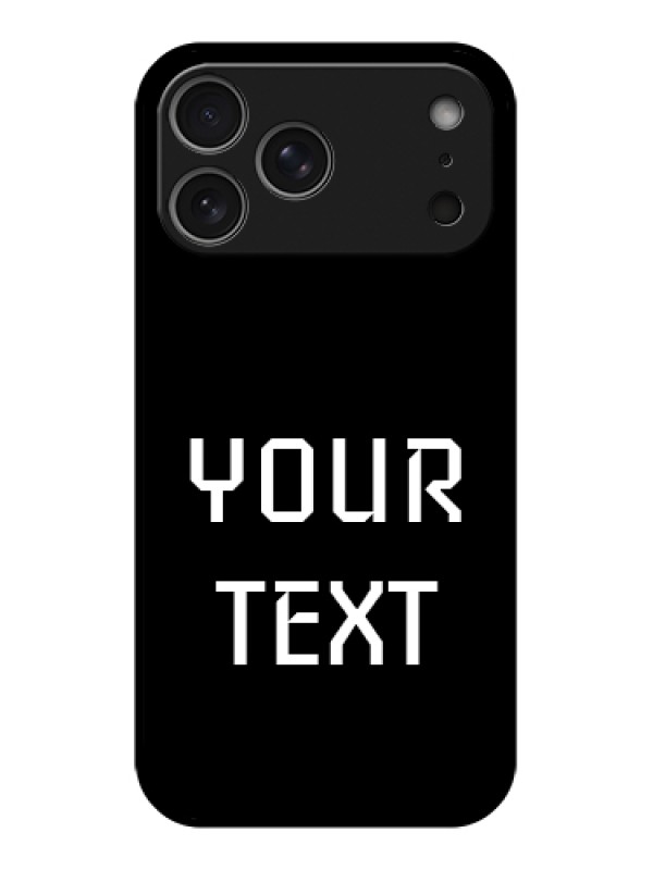 Custom Apple iPhone 17 Pro Max Custom Metal Phone Case - Your Name Design