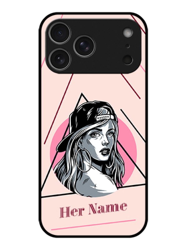 Custom Apple iPhone 17 Pro Max Custom Metal Phone Case - Rockstar Girl Design