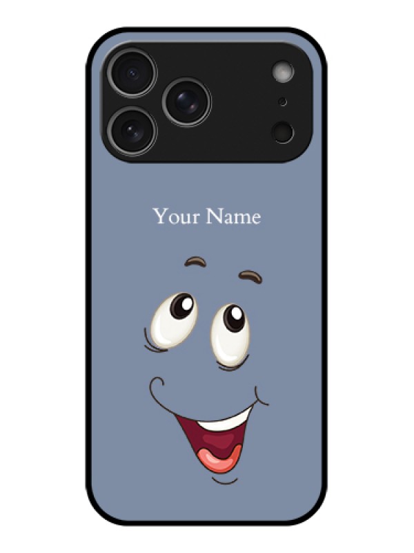 Custom Apple iPhone 17 Pro Max Custom Metal Phone Case - Laughing Cartoon Face Design