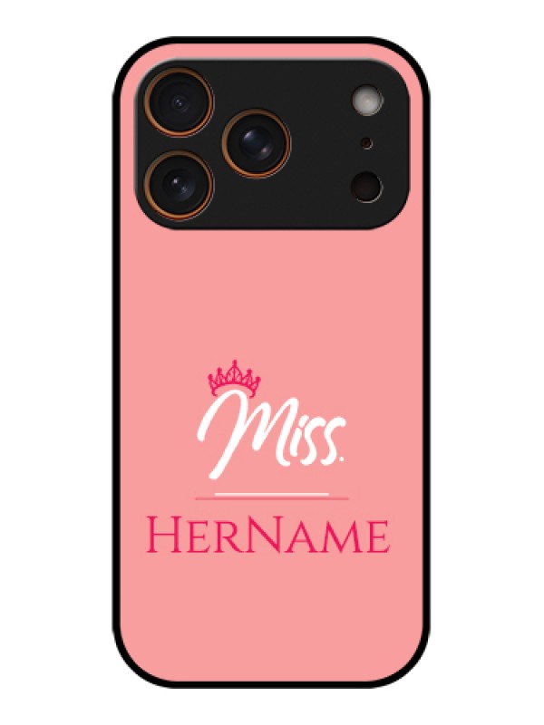 Custom Apple iPhone 17 Pro Custom Metal Phone Case - Mrs With Name Design