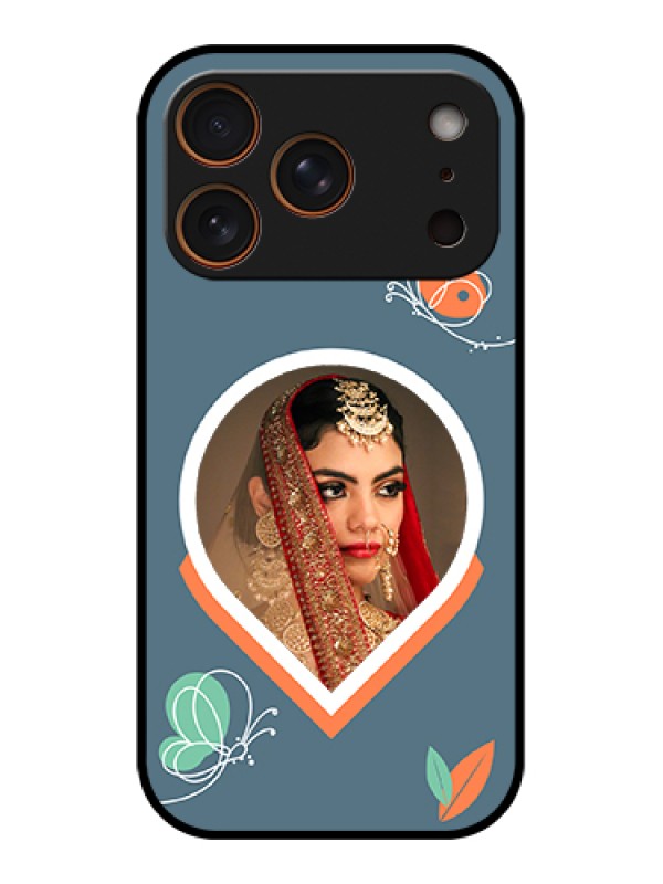 Custom Apple iPhone 17 Pro Custom Metal Phone Case - Droplet Butterflies Design