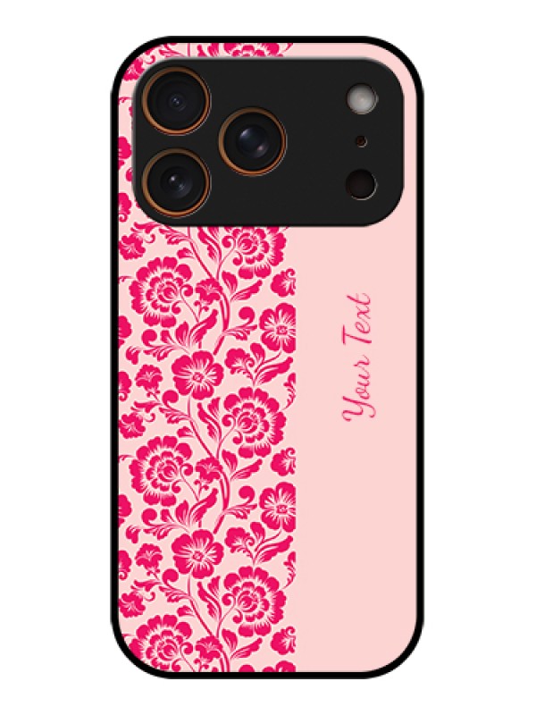 Custom Apple iPhone 17 Pro Custom Metal Phone Case - Attractive Floral Pattern Design