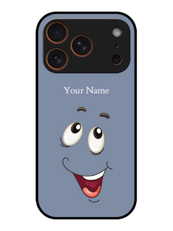 Custom Apple iPhone 17 Pro Custom Metal Phone Case - Laughing Cartoon Face Design