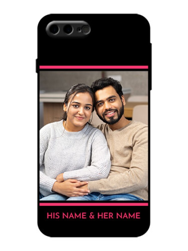 Custom iPhone 8 Plus Custom Metal Phone Case - With Add Text Design
