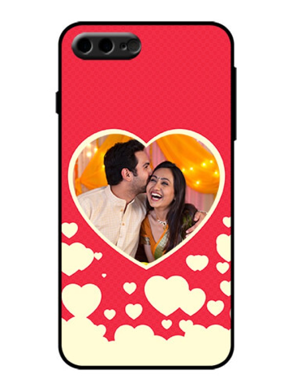 Custom iPhone 8 Plus Custom Metal Phone Case - Love Symbols Phone Cover Design