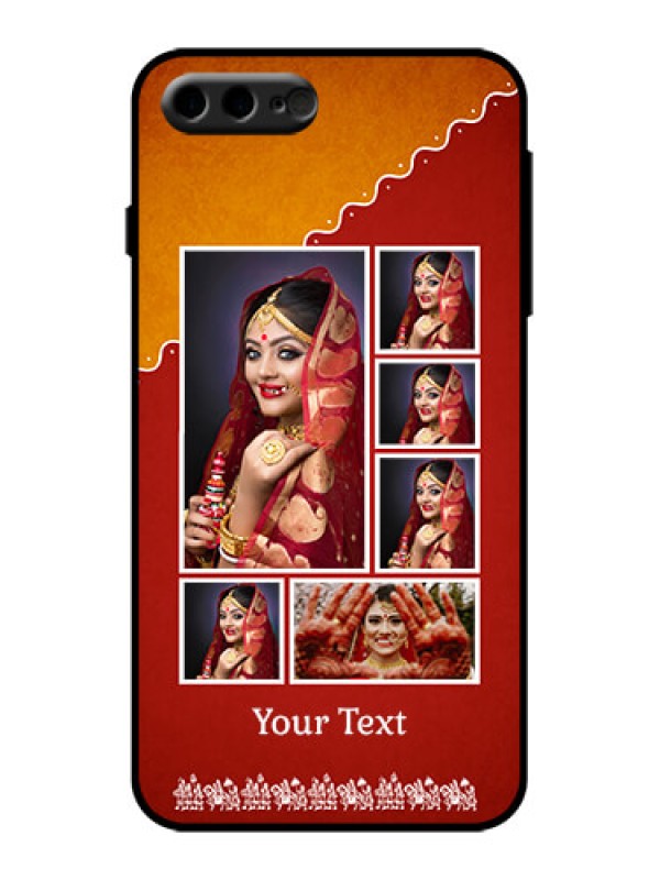 Custom iPhone 8 Plus Custom Metal Phone Case - Wedding Pic Upload Design