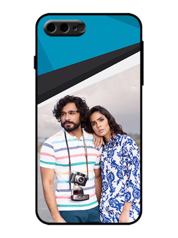 Custom iPhone 8 Plus Custom Metal Phone Case - Simple Pattern Photo Upload Design