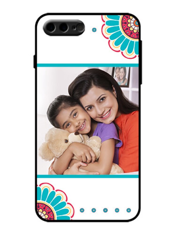 Custom iPhone 8 Plus Custom Metal Phone Case - Flower Design