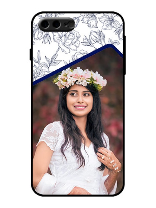 Custom iPhone 8 Plus Custom Metal Phone Case - Classy Floral Design