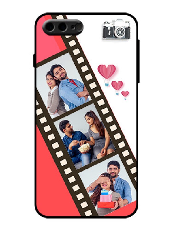 Custom iPhone 8 Plus Custom Metal Phone Case - 3 Image Holder With Film Reel