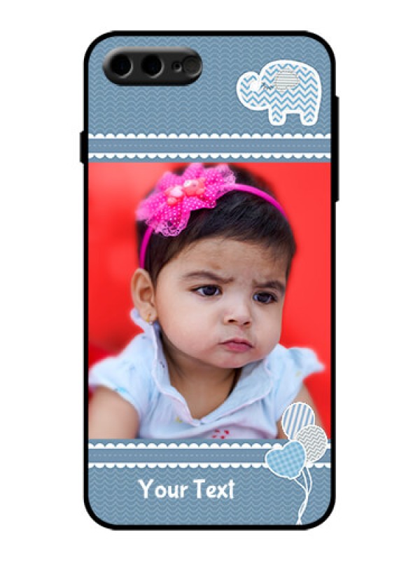 Custom iPhone 8 Plus Custom Metal Phone Case - With Kids Pattern Design