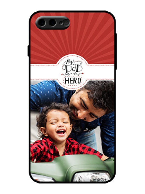 Custom iPhone 8 Plus Custom Metal Phone Case - My Dad Hero Design