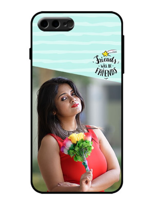 Custom iPhone 8 Plus Custom Metal Phone Case - Friends Picture Icon Design