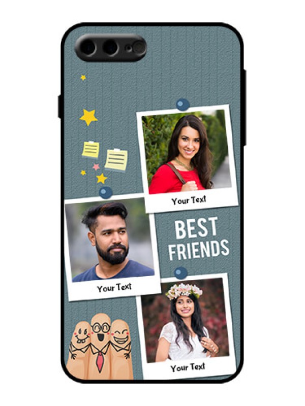 Custom iPhone 8 Plus Custom Metal Phone Case - Sticky Frames And Friendship Design
