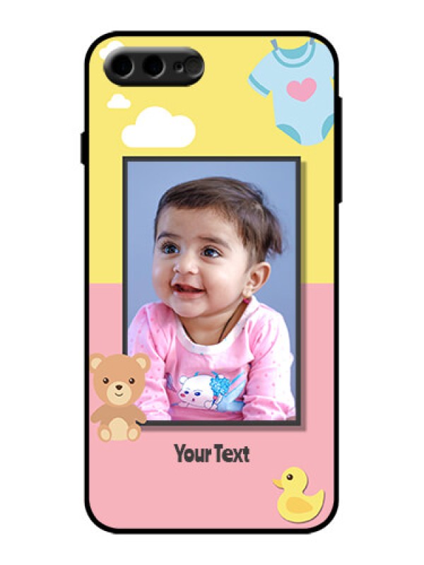 Custom iPhone 8 Plus Custom Metal Phone Case - Kids 2 Color Design