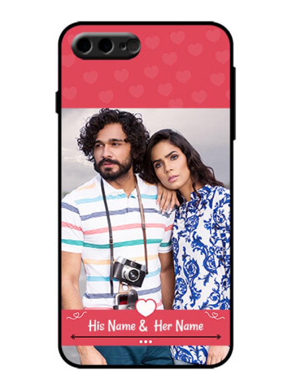 Custom iPhone 8 Plus Custom Metal Phone Case - Simple Love Design