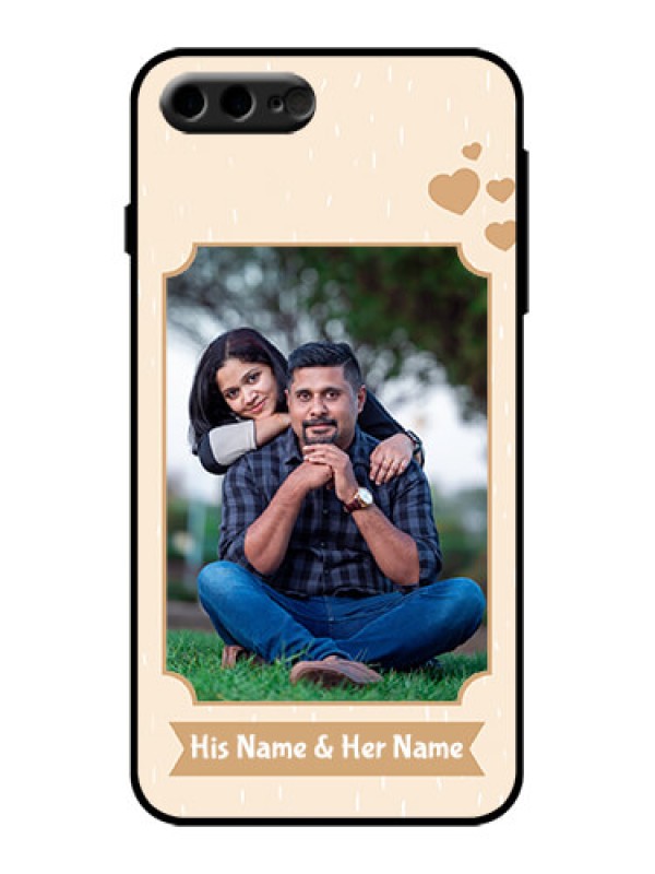 Custom iPhone 8 Plus Custom Metal Phone Case - With Confetti Love Design